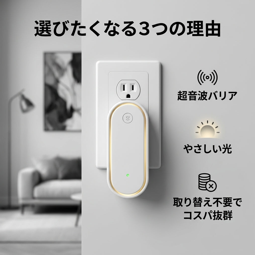 TAKANE Plug Light™ | 超音波虫よけ × LEDナイトライト